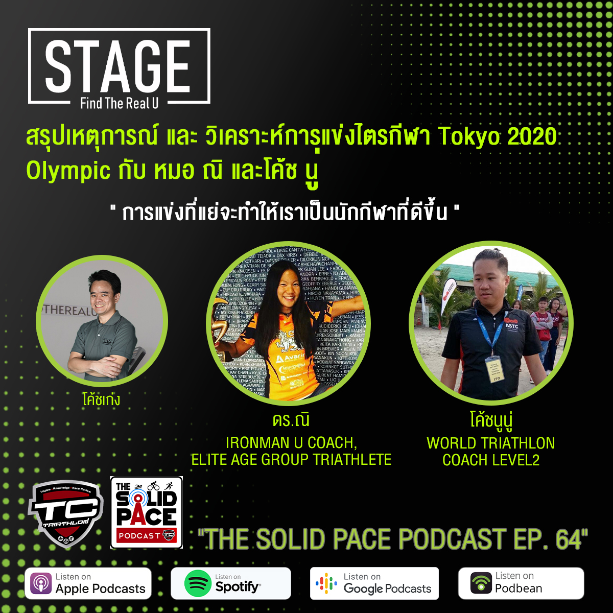🏅" การแข่งที่แย่จะทำให้เราเป็นนักกีฬาที่ดีขึ้น " Dr. Nini : IRONMAN U Coach 🎙 สรุปเหตุการณ์ และ วิเคราะห์การแข่งไตรกีฬา Tokyo 2020 Olympic กับ หมอ ณิ และโค้ช นู่